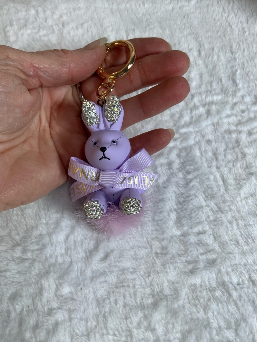 Bunny bag charm